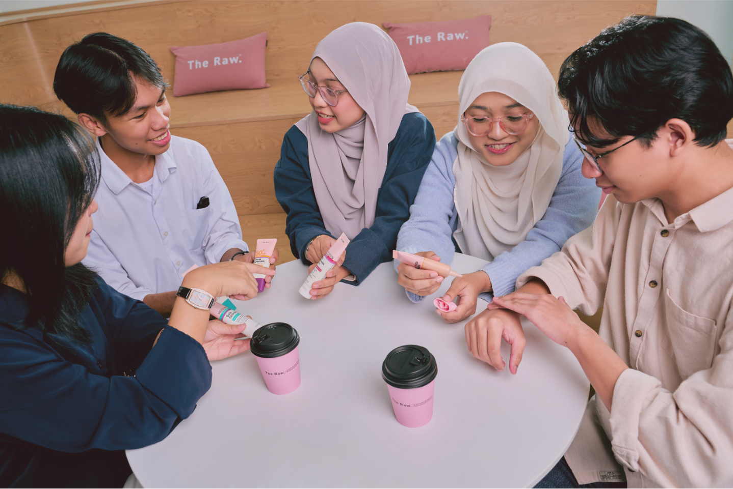 Students working on laptops